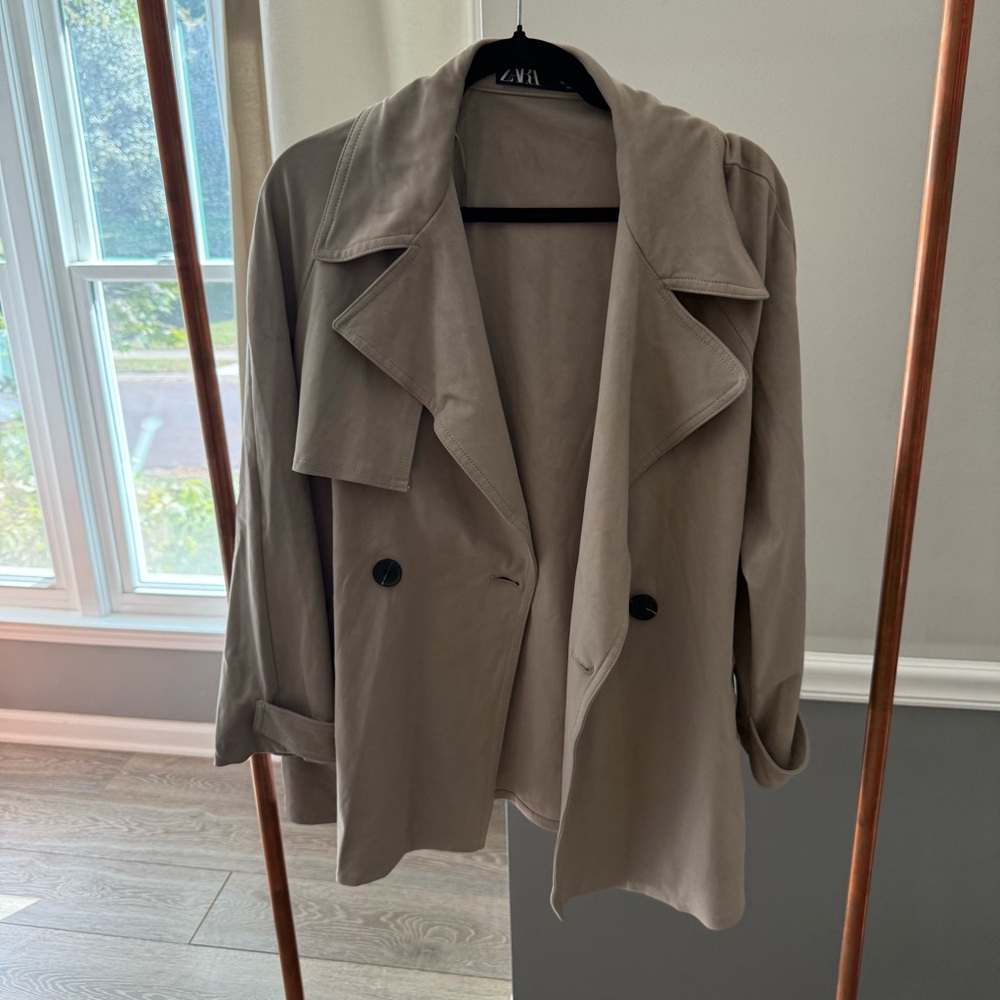 ZARA Suede Trenchcoat